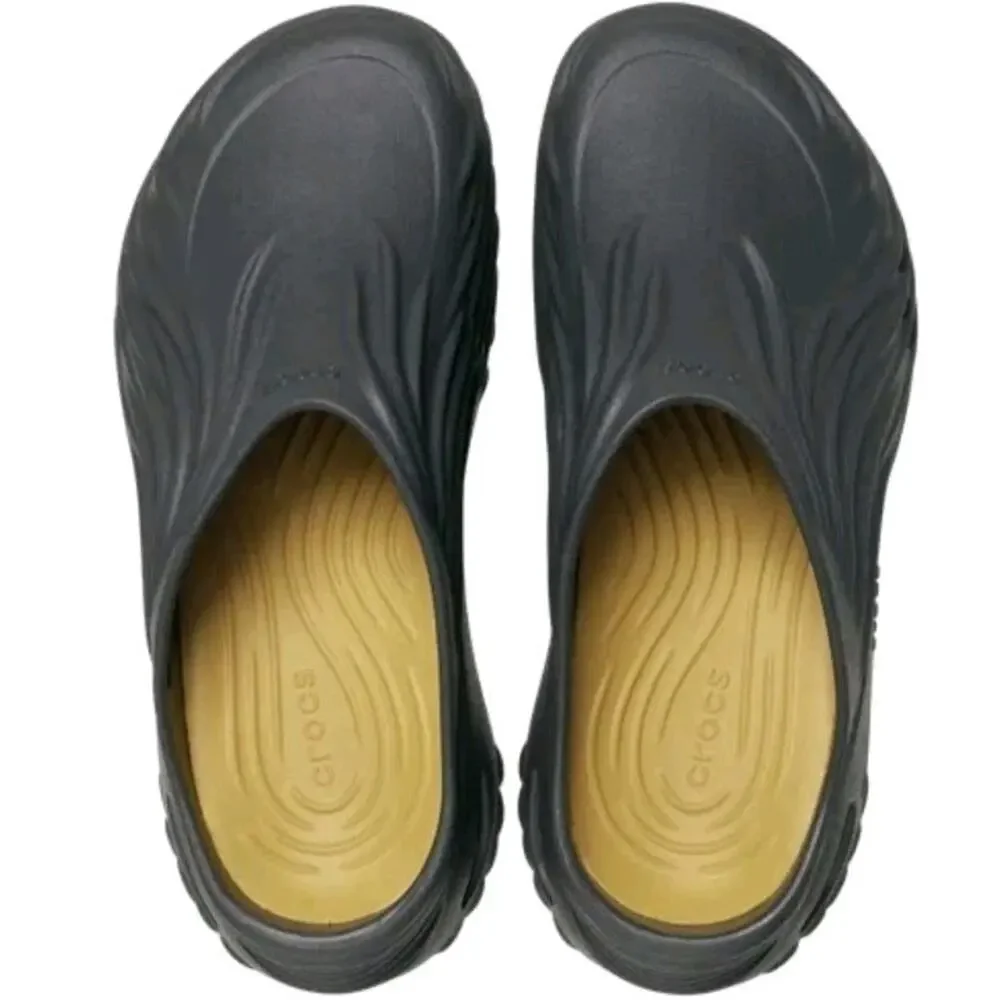 Crocs Echo Wave Black Sand 210521-0LD Men Size 8 Women's 10 New Slip On Comfort